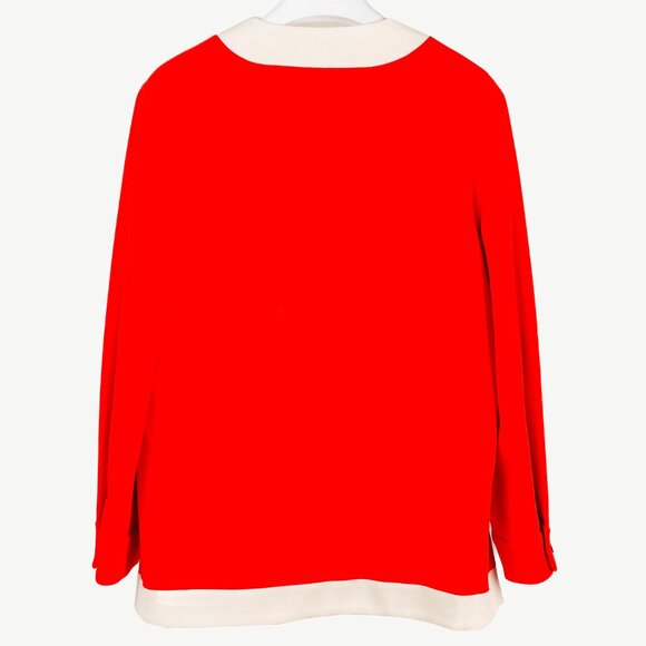 Gucci Cruise 2020 Red Cady Contrast-Detail Cardigan - Picture 3 of 16